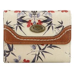 B.O.C. Whitley Floral Vegan Leather Square Trifold Wallet
