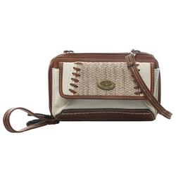 Haygerton Cell Phone Woven Vegan Leather Wallet