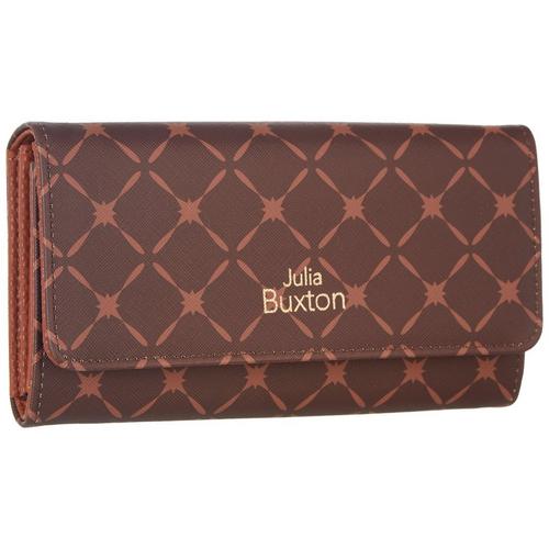 Buxton Bianca Print Vegan Leather RFID Wallet