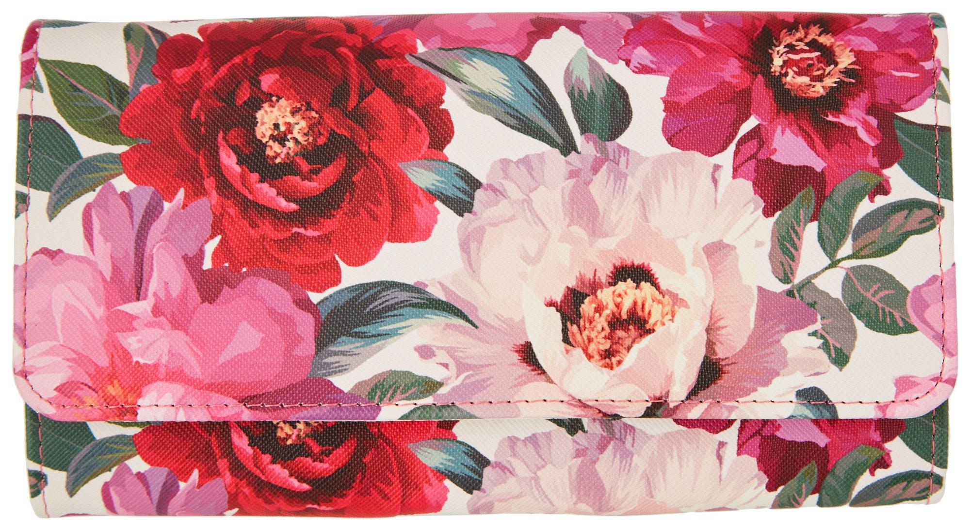 Bianca Floral Print Vegan Leather RFID Wallet