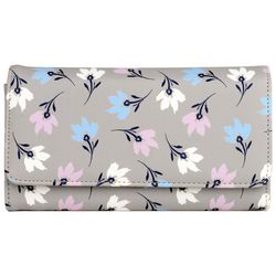 Buxton Bianca Floral Textured Trifold Wallet