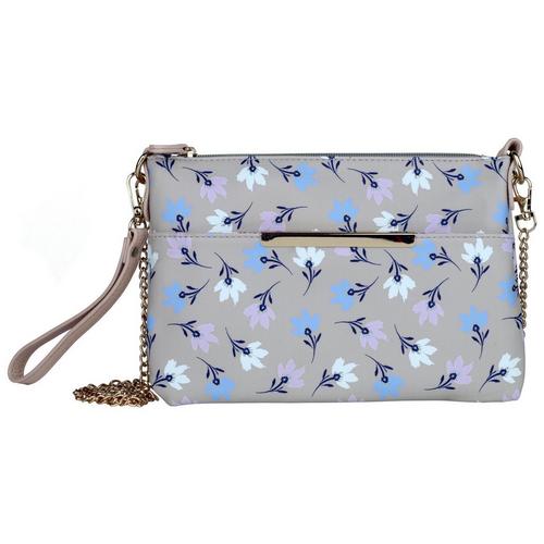 Buxton Floral RFID Everywhere Covertible Wallet Pouch