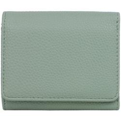Solid Vegan Leather Medium Trifold Wallet
