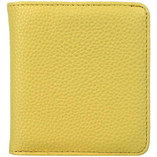 Buxton Solid Pebbled Vegan Leather Bifold Wallet