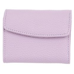 Buxton Pebbled Solid Vegan Leather Mini Trifold Wallet