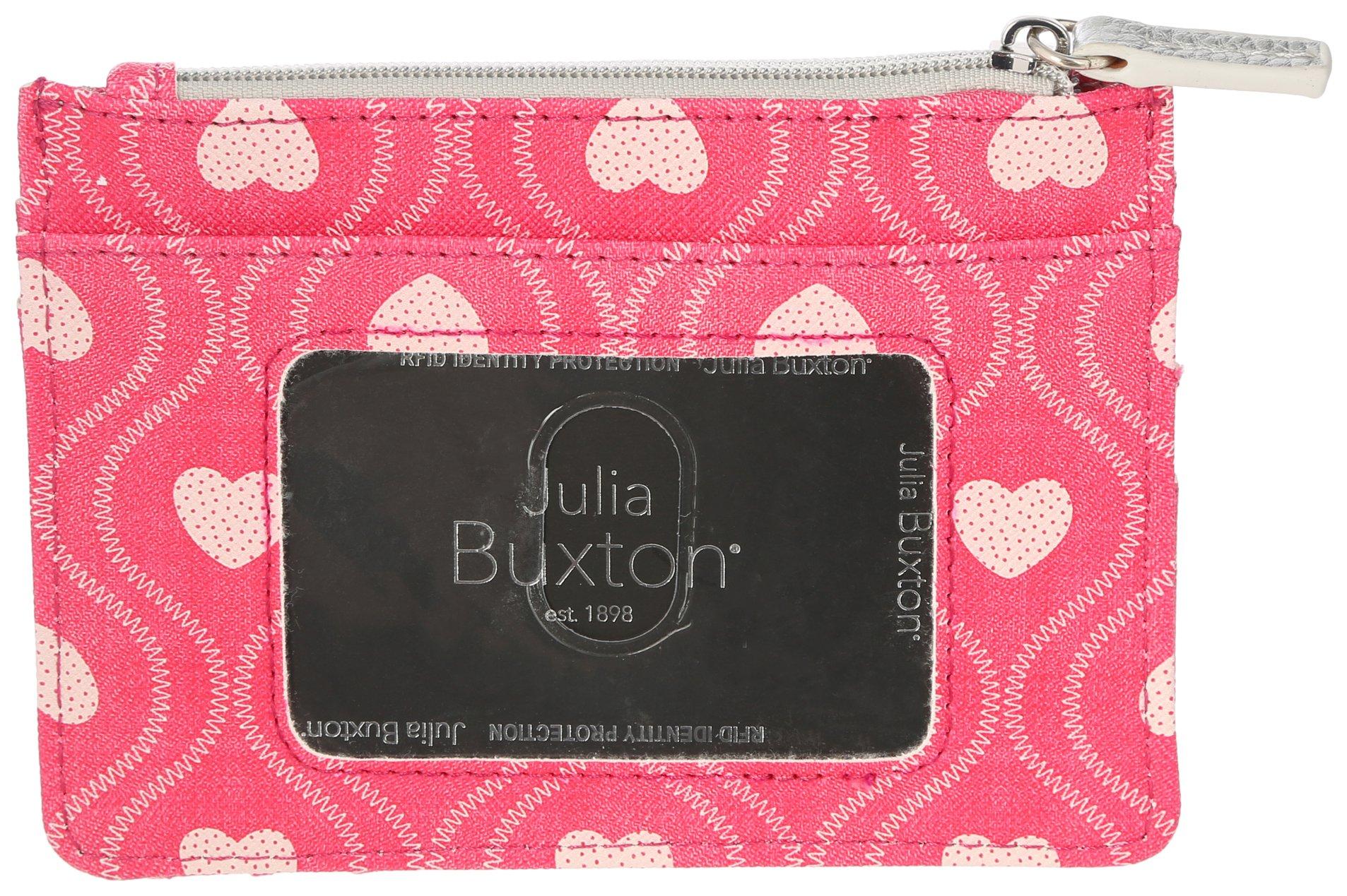 Buxton Valentine Hearts Vegan Leather Slot Coin Case
