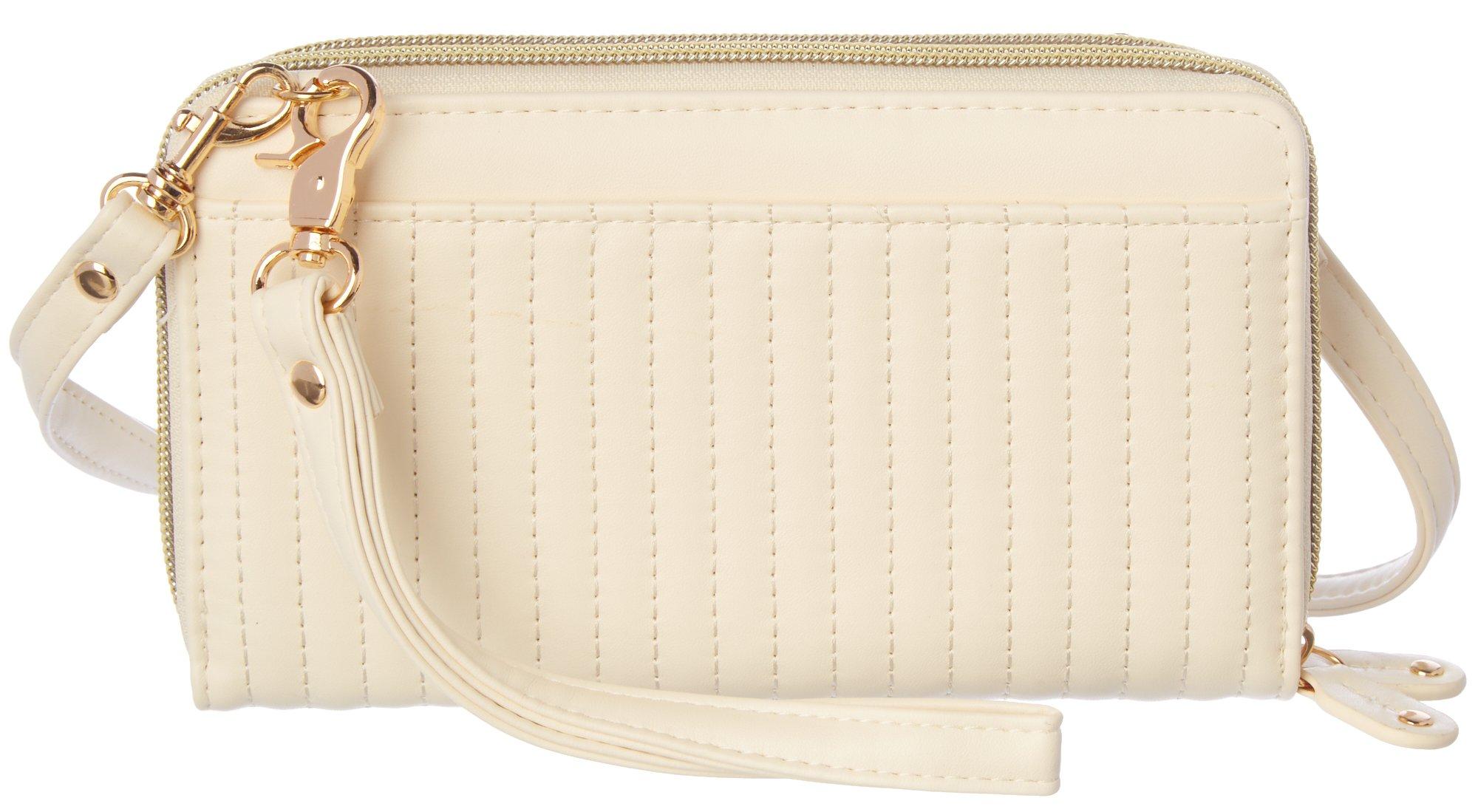 Vertical Stitch Ultimate Organizer Wristlet Crossbody
