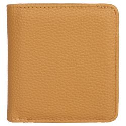 Buxton Solid Pebbled Vegan Leather Bifold Wallet