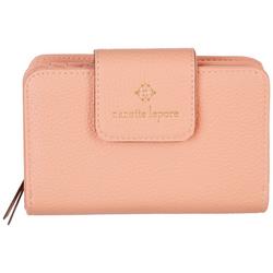 Lucie Solid Color Faux Leather Wallet
