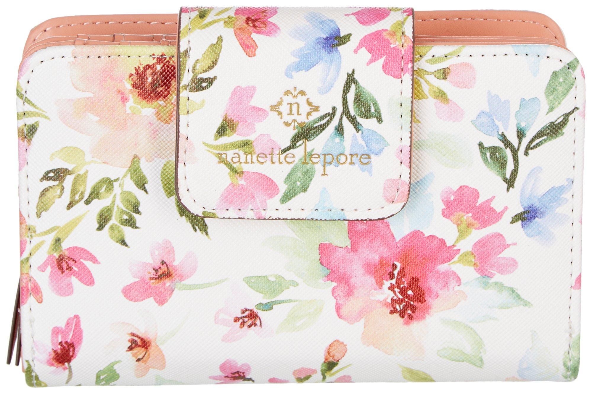 Lucie Watercolor Floral Coin Wallet