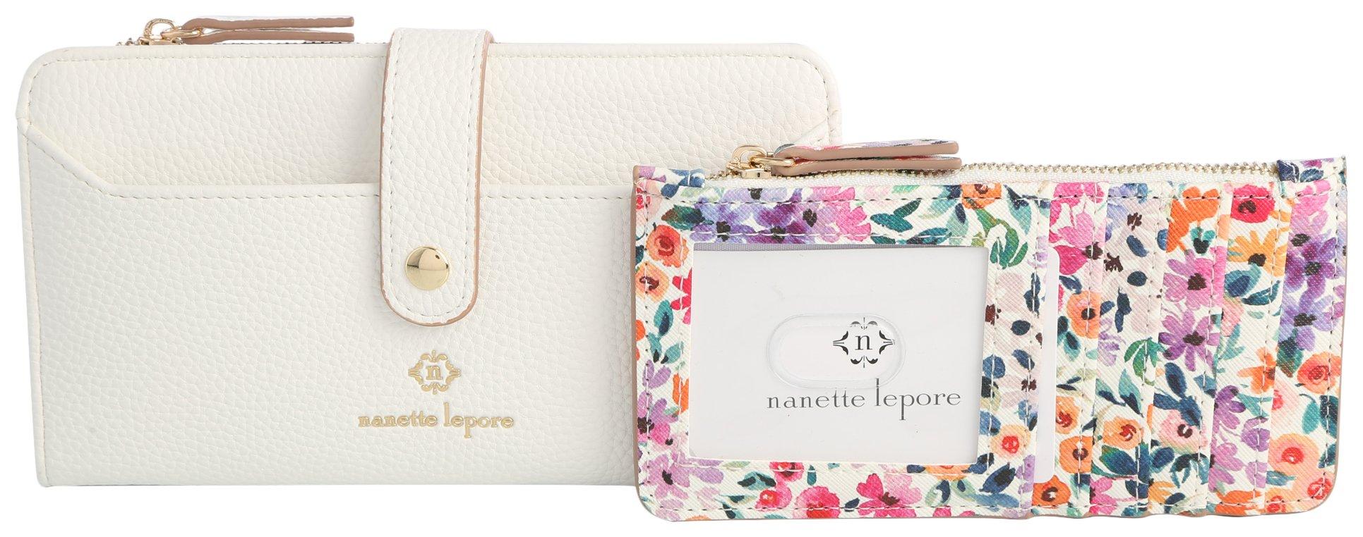 Nanette Lepore Lilith Solid Bifold Wallet & Card Case