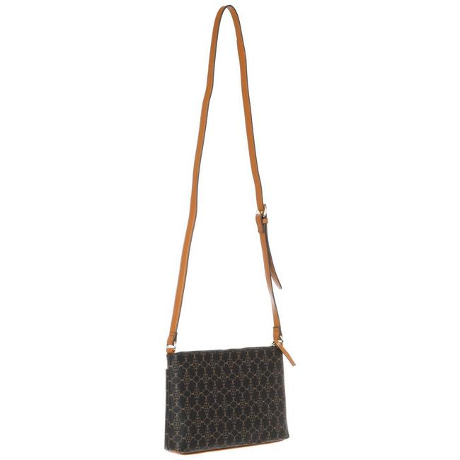 DKNY+Felicia+Double+Zip+Leather+Crossbody+Shoulder+Handbag for sale online