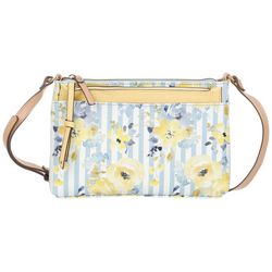 Nanette Lepore Striped Floral Crossbody Bag & Bonus Clutch