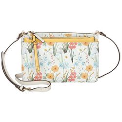 Nanette Lepore Mirabel Flora Crossbody Bag With Bonus Clutch