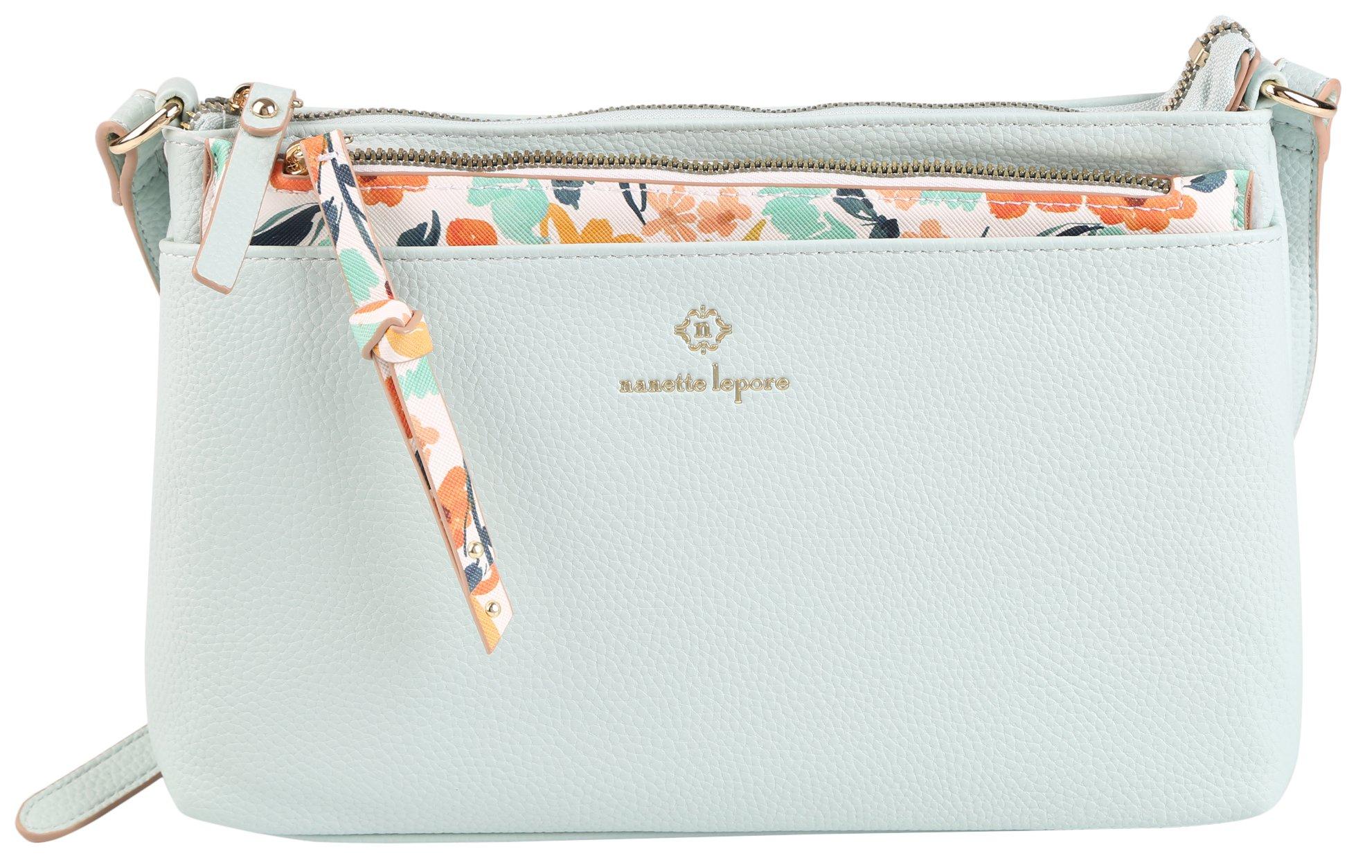Nanette Lepore Mirabel Solid/Floral Crossbody Bag