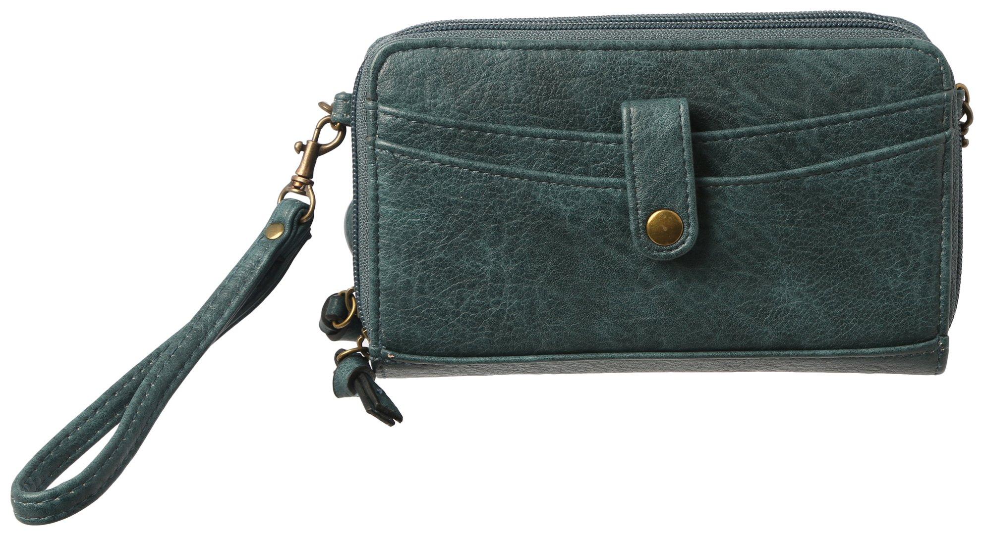 Bueno Solid Wallet On A String Organizer Crossbody Mini Bag