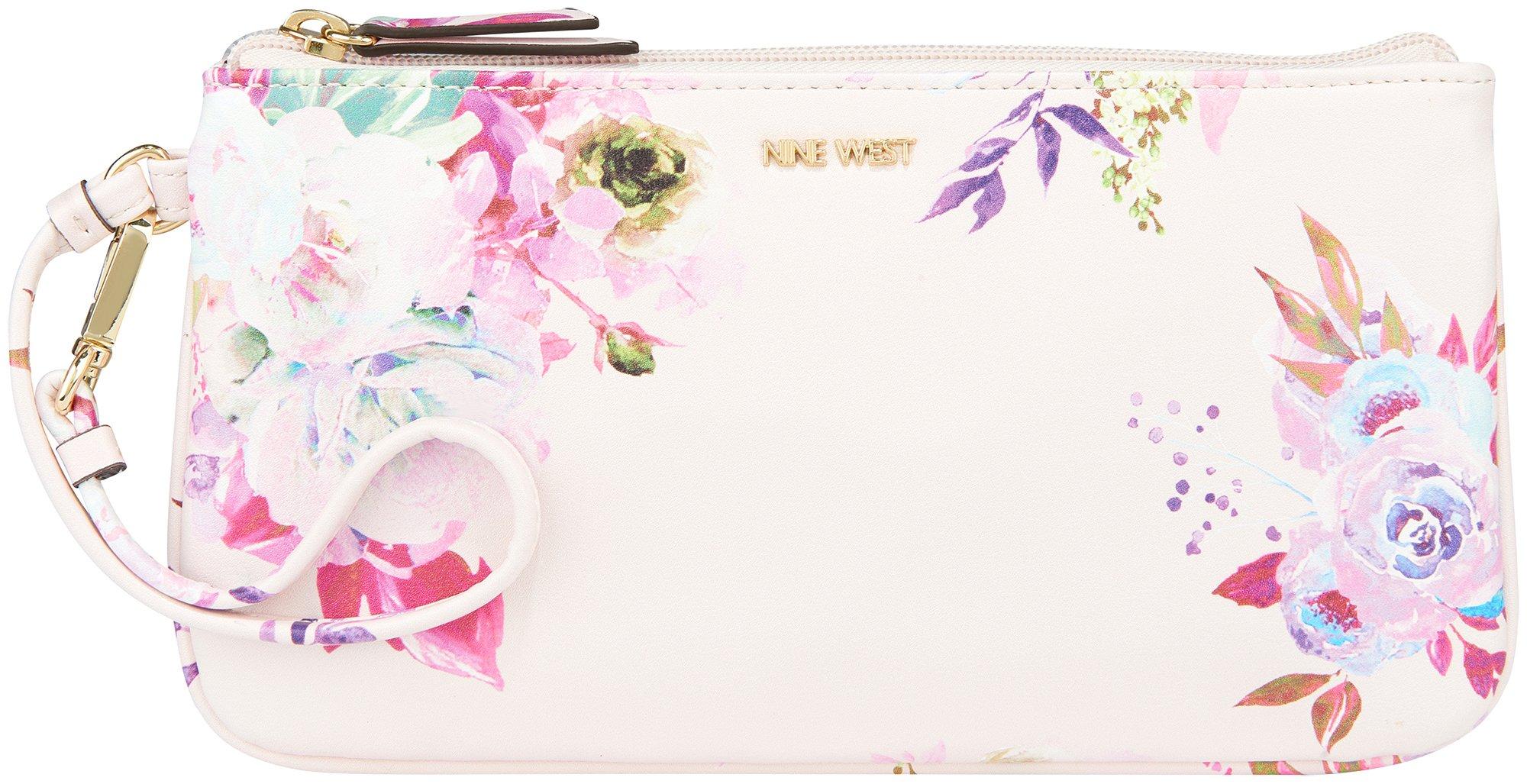 nine west floral wristlet