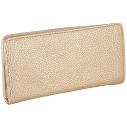 Gold Faux Leather Credit Card Wallet