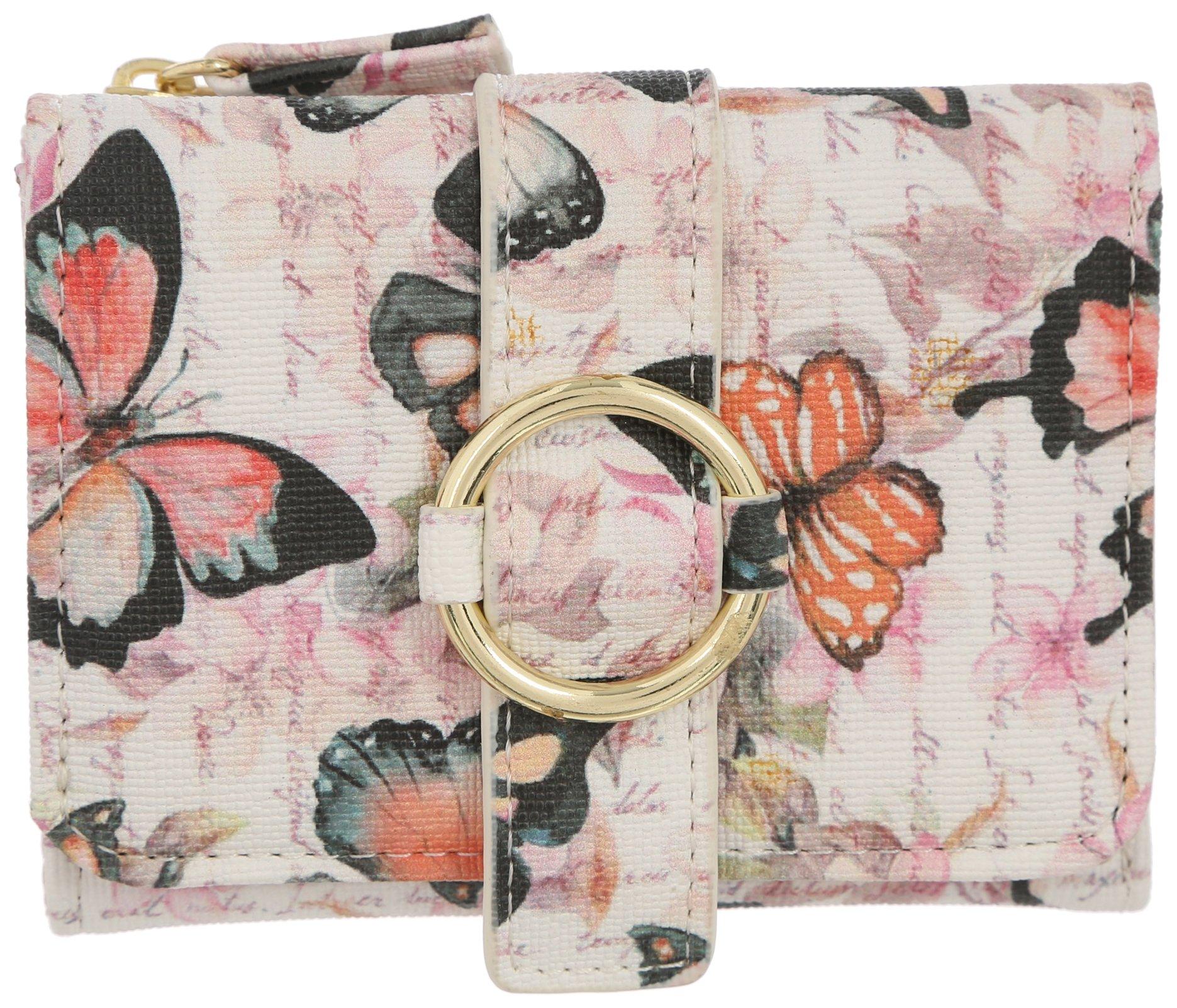 Anna Butterfly O-Ring RFID Vegan Leather Wallet