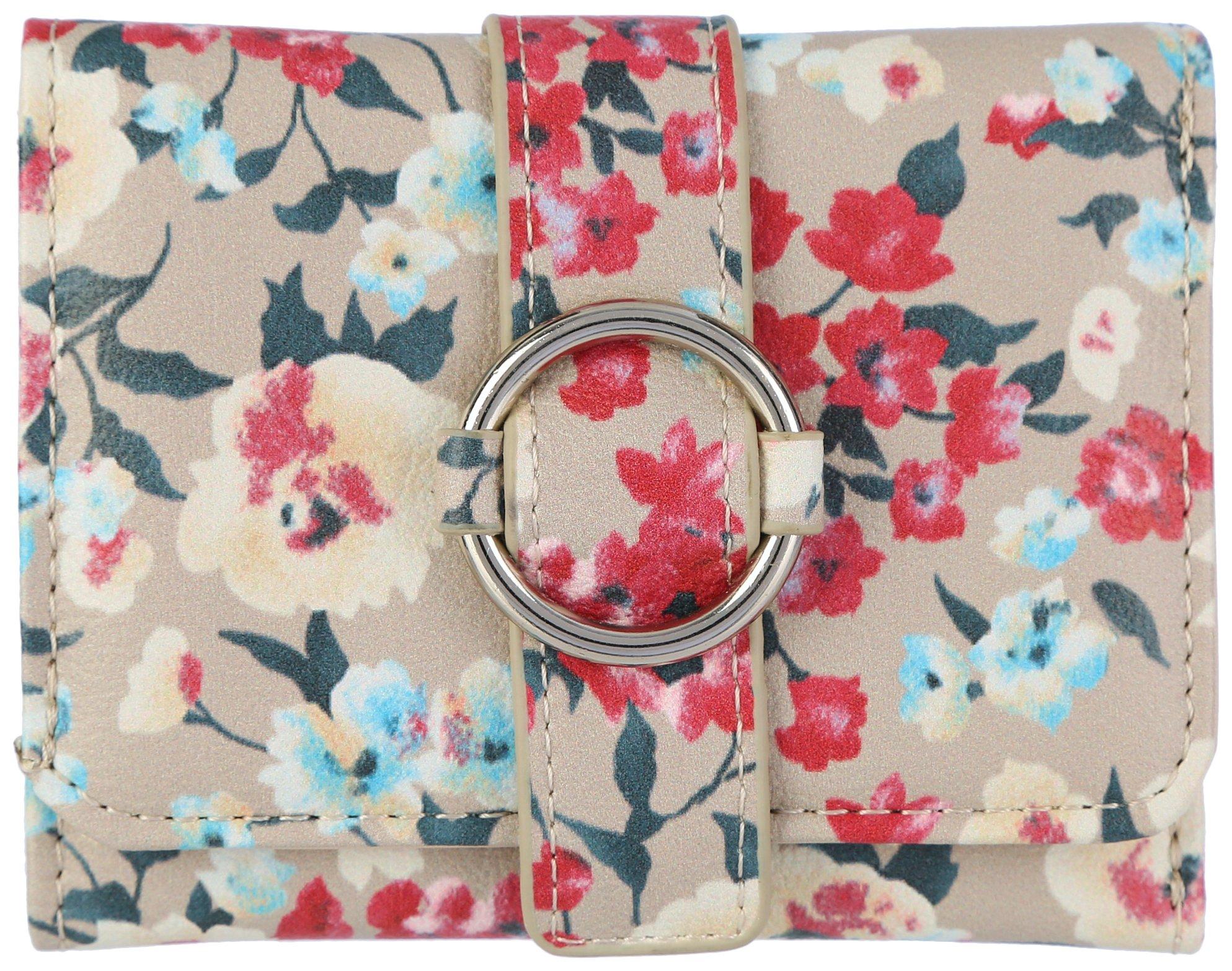 Anna O-Ring Floral RFID Vegan Leather Wallet