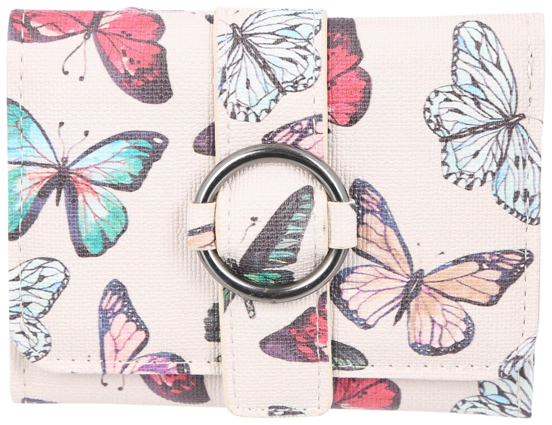 Anna Butterfly O-Ring RFID Vegan Leather Wallet