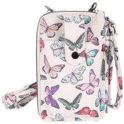 Mundi Jacqui Butterfly Print Wallet Wristlet Crossbody Bag