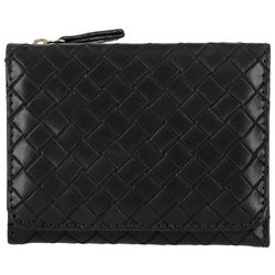 Mundi Anna Indexer Woven Texture RFID Solid Wallet