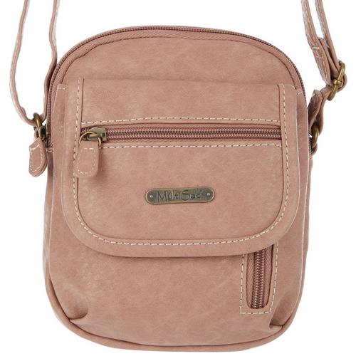 MultiSac Everest Solid Textured Mini Crossbody Handbag