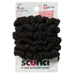 Scunci 6-Pc. Solid Color Mini Scrunchies Set