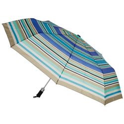 Misty Harbor Stripe Print Auto Open Umbrella
