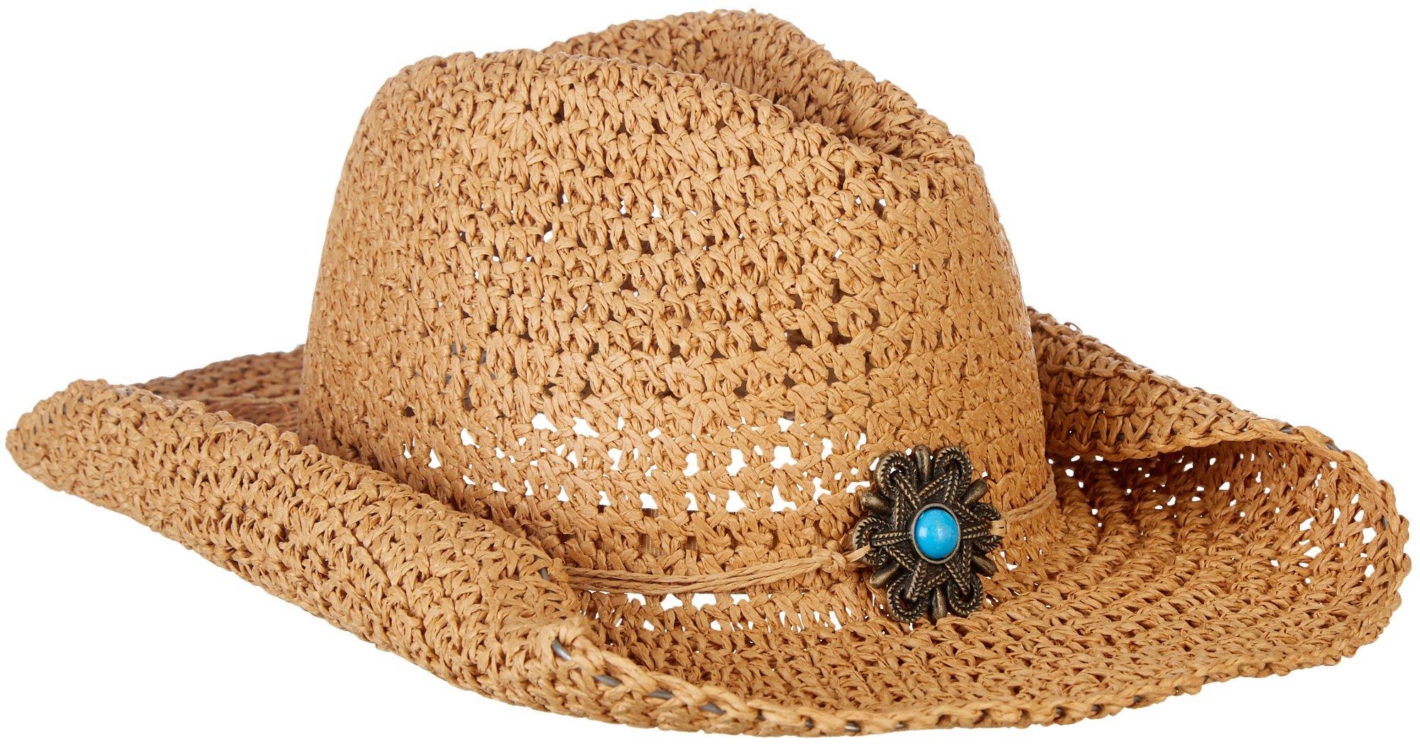 womens straw cowboy hats