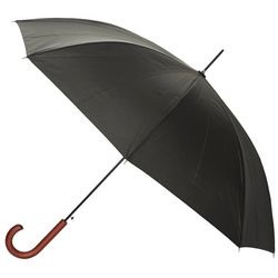 ShedRain J-Stick Wood Handle Solid Color Automatic Umbrella