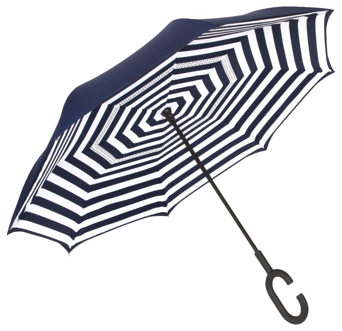 Shedrain Striped Reversible Umbrella