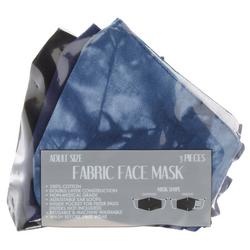 3-Pc Adult Cotton Reusable Face Masks