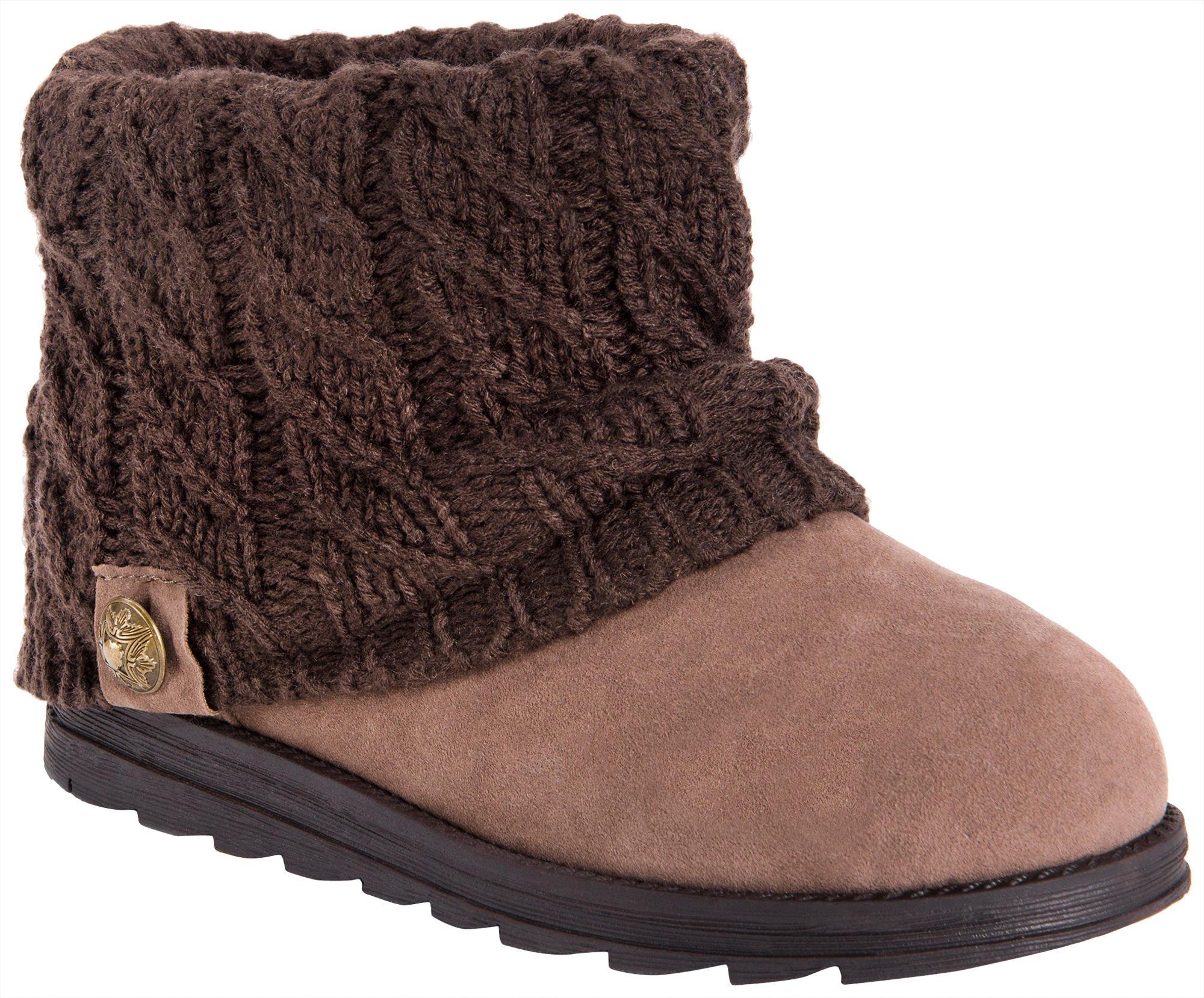 Muk Luks Womens Patti Cuff Ankle Boots