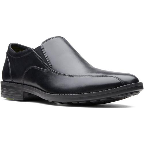 9 W US Black Leather Bostonian Mens Birkett Step Shoes
