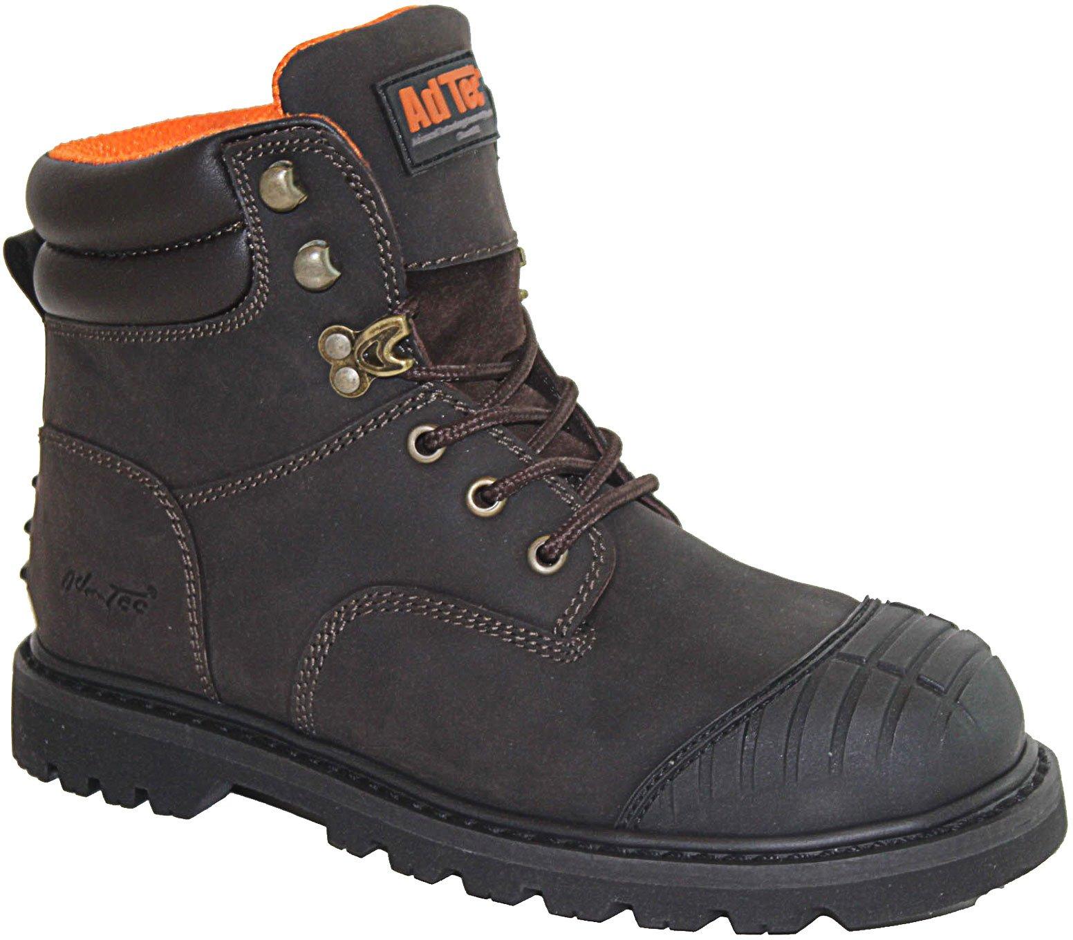 AdTec Mens 6'' Steel Toe Work Boots