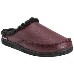 Muk Luks Mens Faux Leather Clog Slippers