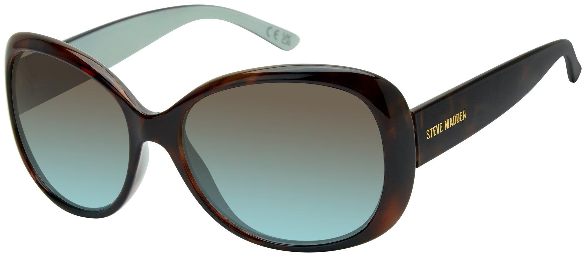 Womens Glossy Square Sunglasses