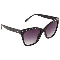 Womens Square Cateye Tinted Sunglasses