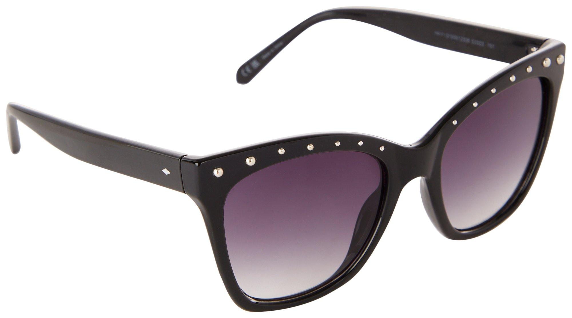 Womens Square Cateye Tinted Sunglasses
