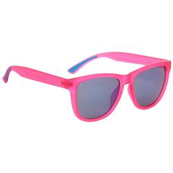 Womens Retro Solid Mirror Sunglasses