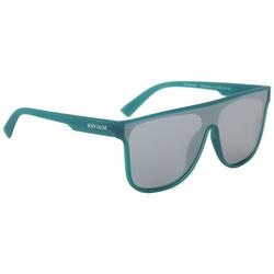 Womens Single Lens Solid Tinted Sunglasses