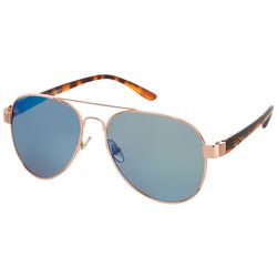 Nine West Womens Blue Aviator Sunglasses