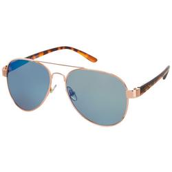 Womens Blue Aviator Sunglasses