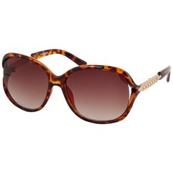 Steve Madden Womens Square Tortoiseshell Frame Sunglasses