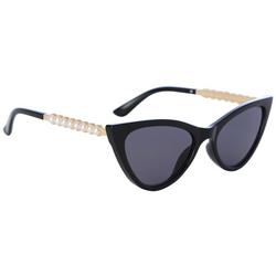 Womens Cateye Faux Pearl Sunglasses