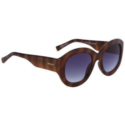 Nine West Womens Bold Oval Tortoiseshell Sunglasses