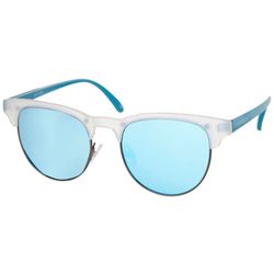 Body Glove Womens Frosted Mirrored Clubmaster Sunglasses