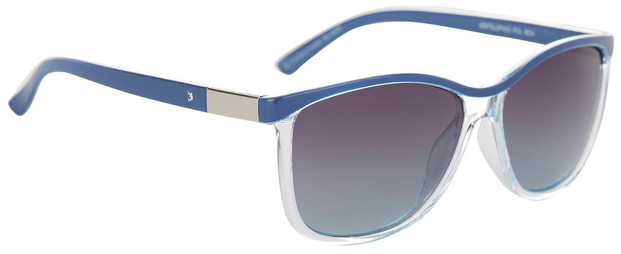 Womens Wayfarer Solid & Transparent Sunglasses